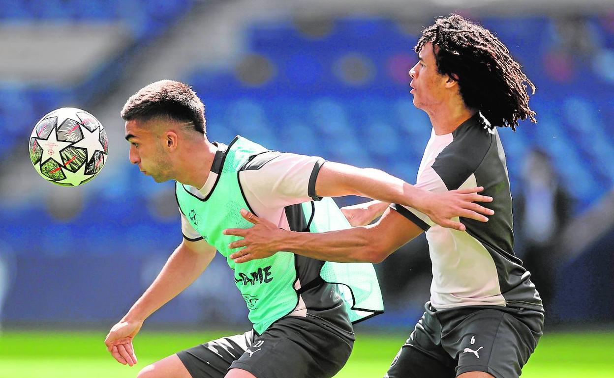 El valenciano Ferran, en el entrenamiento de ayer.