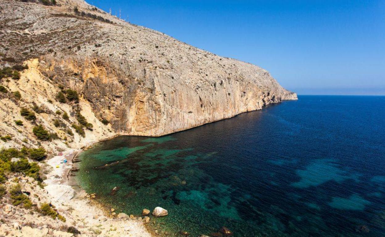 La cala Collao, en el litoral calpino. 