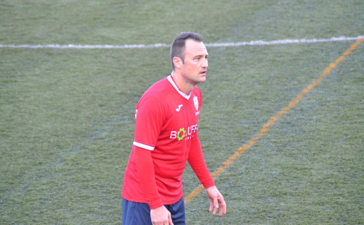 Frede, capitán del Pego CF, durante un partido