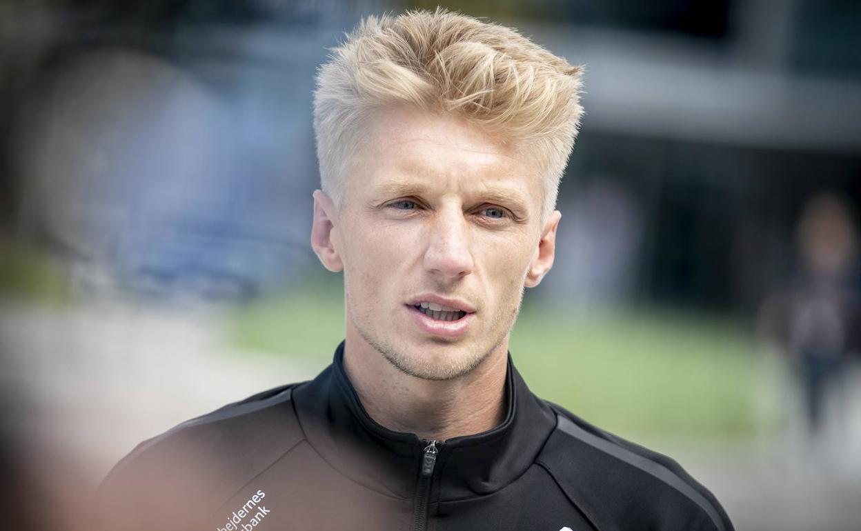 Daniel Wass, durante la concentración con Dinamarca para la Eurocopa. 