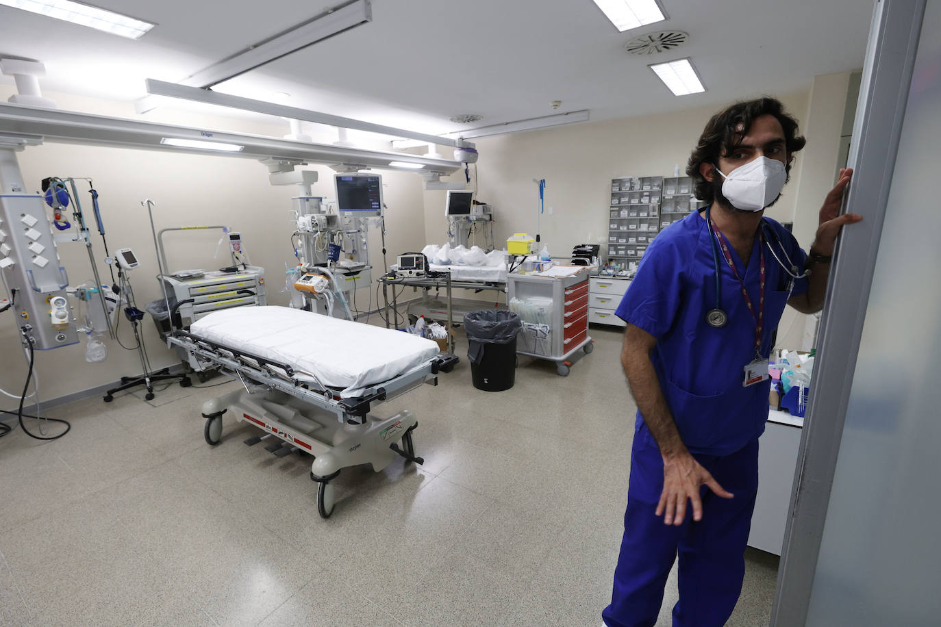 Fotos: Dentro de la UCI del hospital La Fe de Valencia