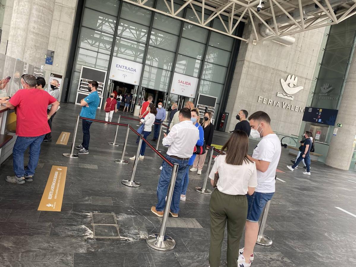 Preparativos en Feria Valencia para la celebración del Salón del Automovil 2021. 