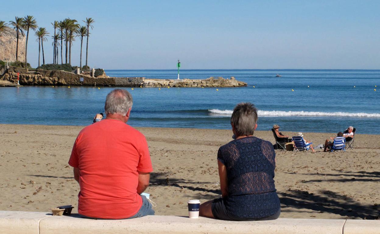 La playa del Arenal de Xàbia. 