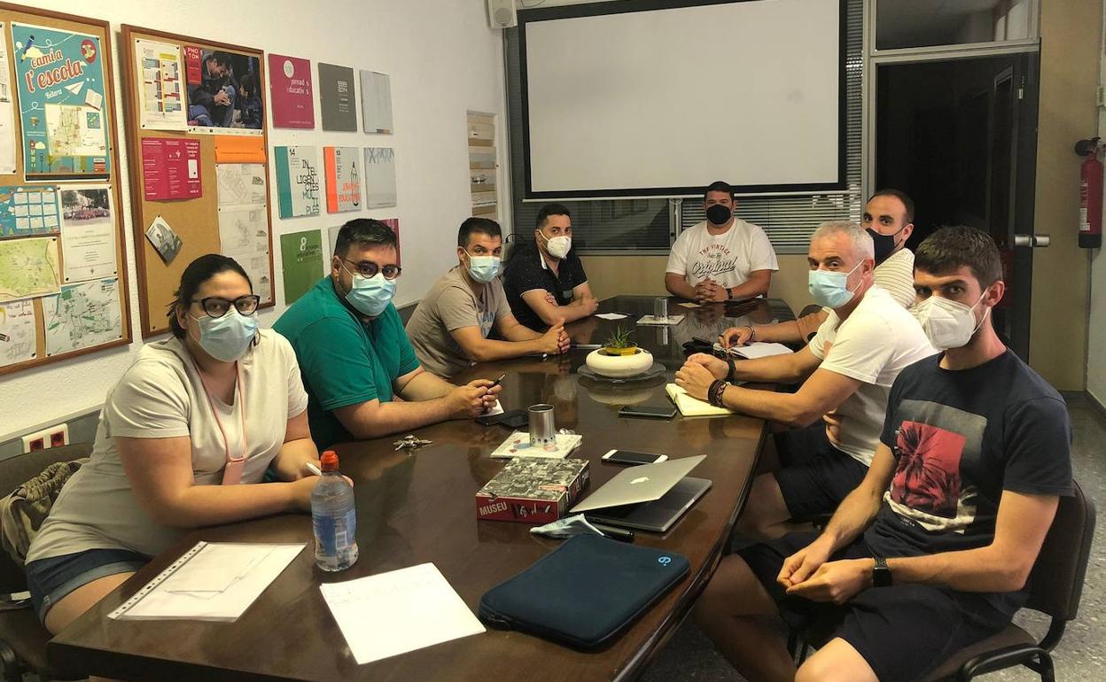 Un instante de la reunión. 