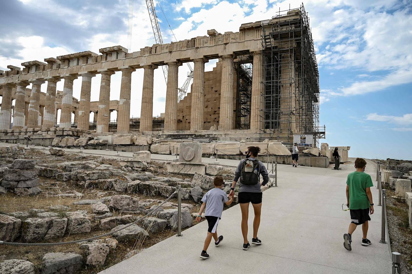 Fotos: La polémica renovación del Acrópolis de Grecia