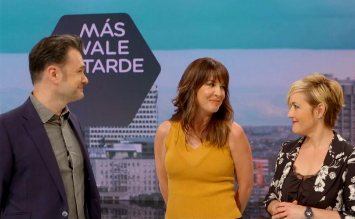 Iñaki López, Mamen Mendizábal y Cristina Pardo.