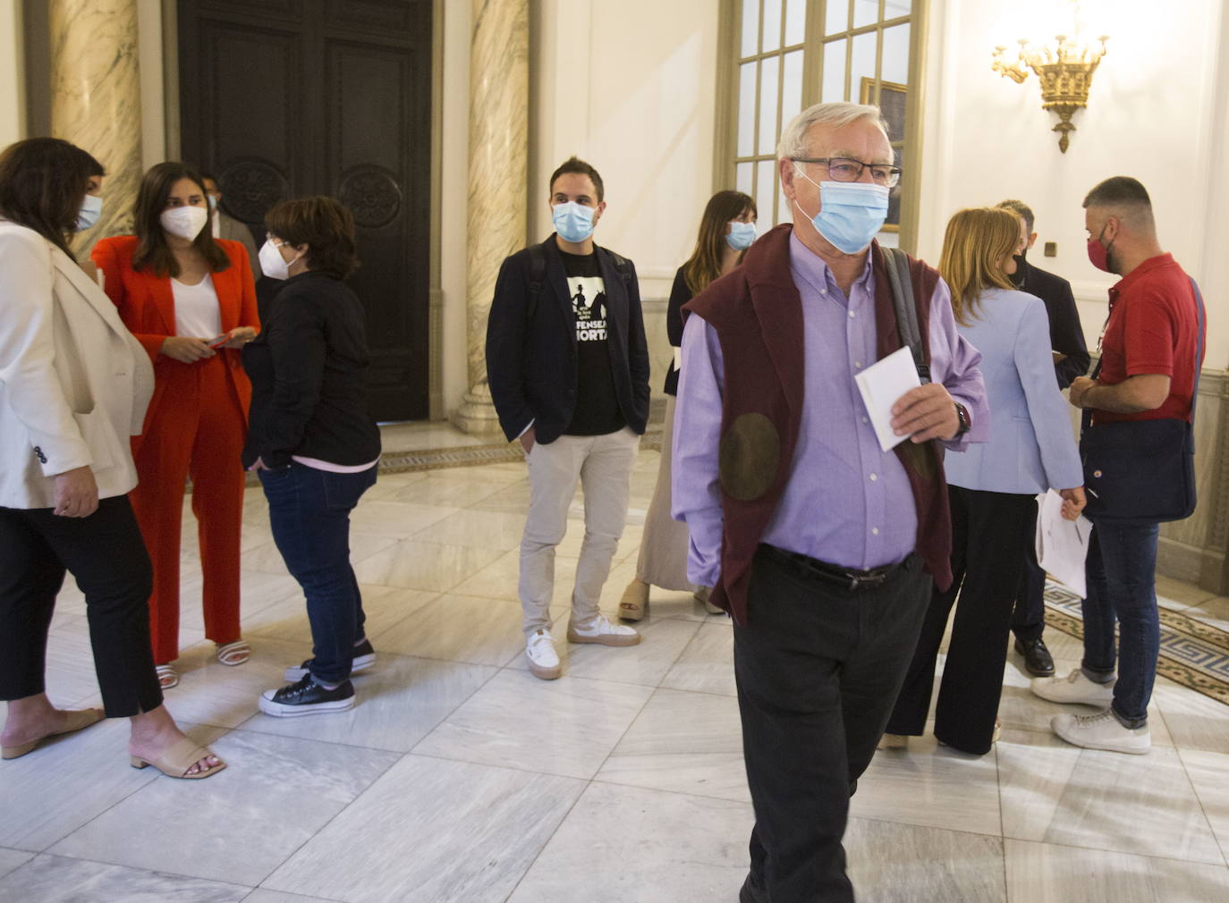 Joan Ribó, en el Ayuntamiento de Valencia. 