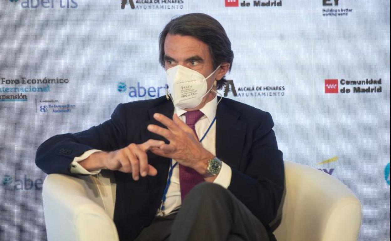 Aznar, en un acto. 