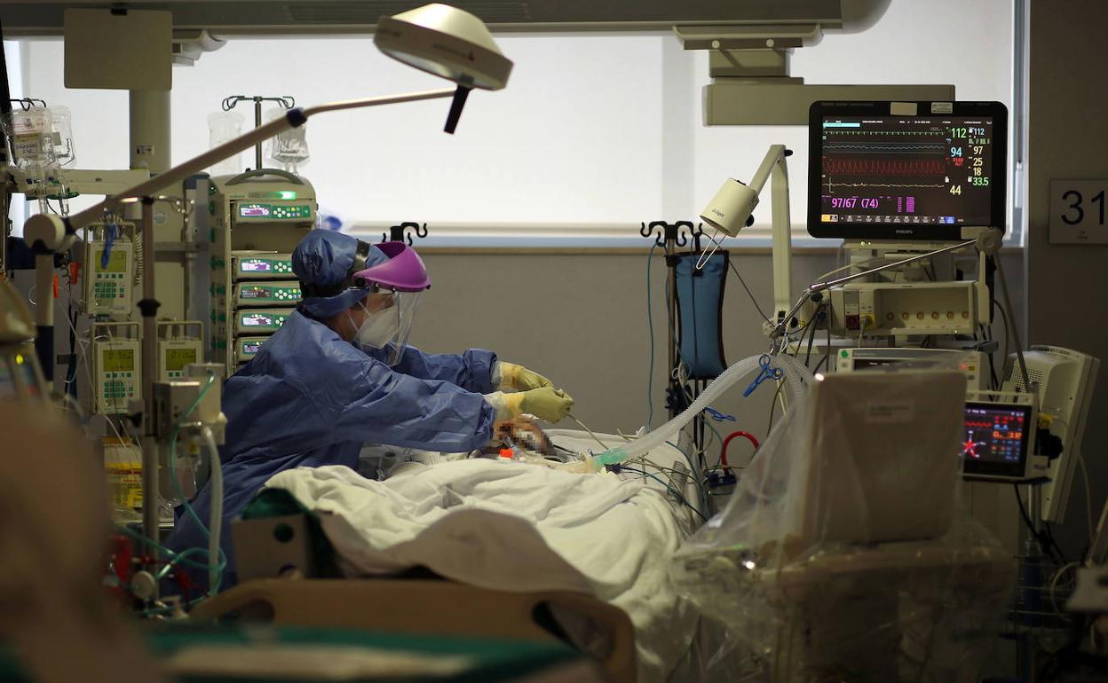 UCI en un hospital de Valencia. 