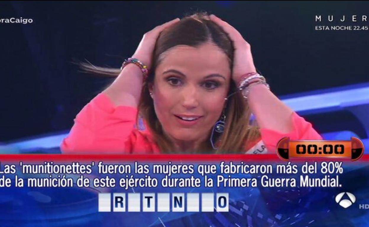 Mariela Blanco durante su paso por 'Ahora Caigo'.