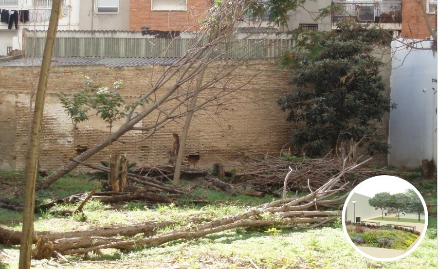 Valencia crea un nuevo jardín en un solar abandonado