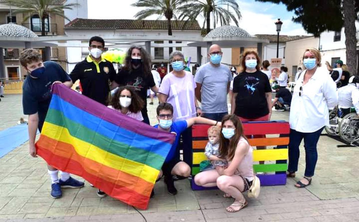 La alcaldesa, Eva Sanz, con los participantes. 