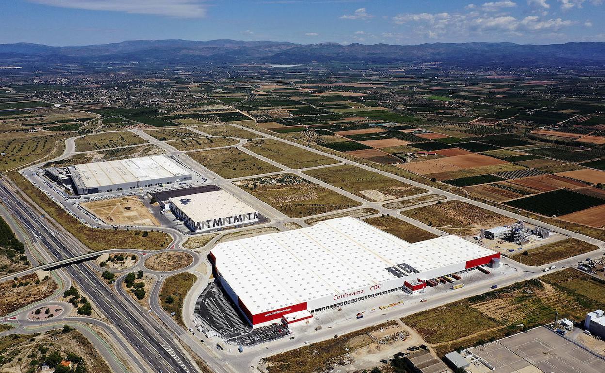 Imagen aérea del polígono. 