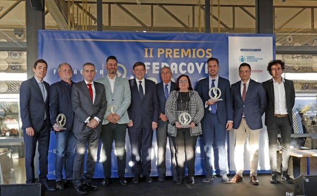 Federico Félix, en la entrega de FEDACOVA de los II Premios Agroalimentarios, en 2019. 