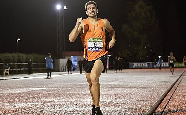 Jorge Ureña durante un entrenamiento