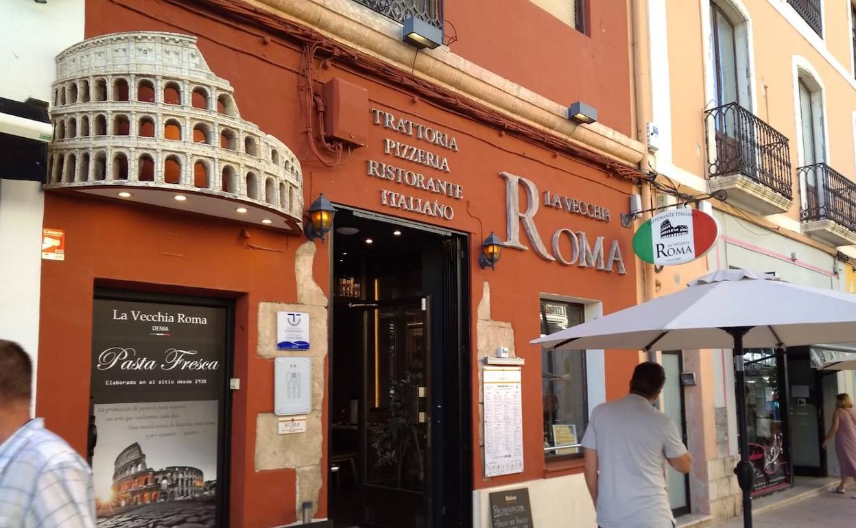 La Vecchia Roma, ubicada en la calle La Mar de Dénia. 