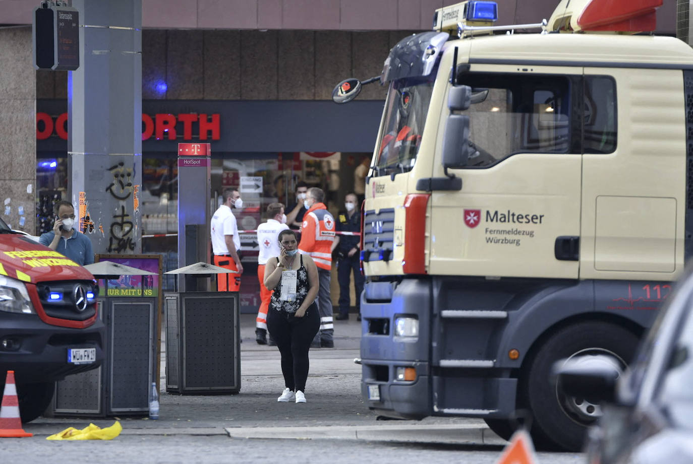 El atacante fue reducido después de que la policía usara «armas de fuego»