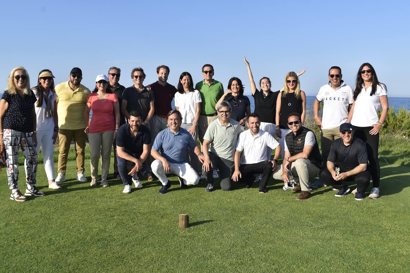 Asistentes a la jornada de golf en el Saler organizada por Sabor Empresarial.