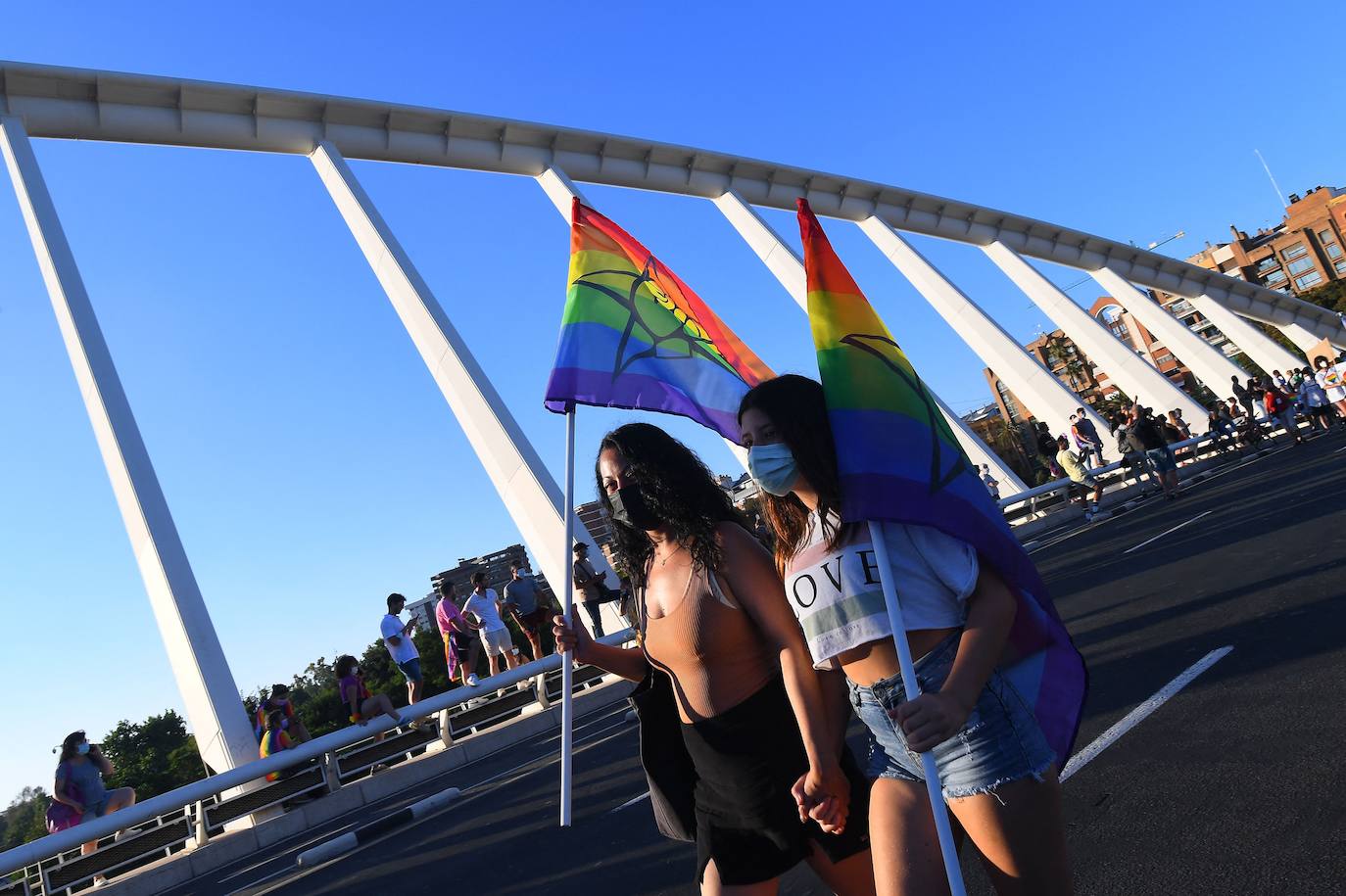 Marcha del Día de Orgullo 2021 en Valencia. 