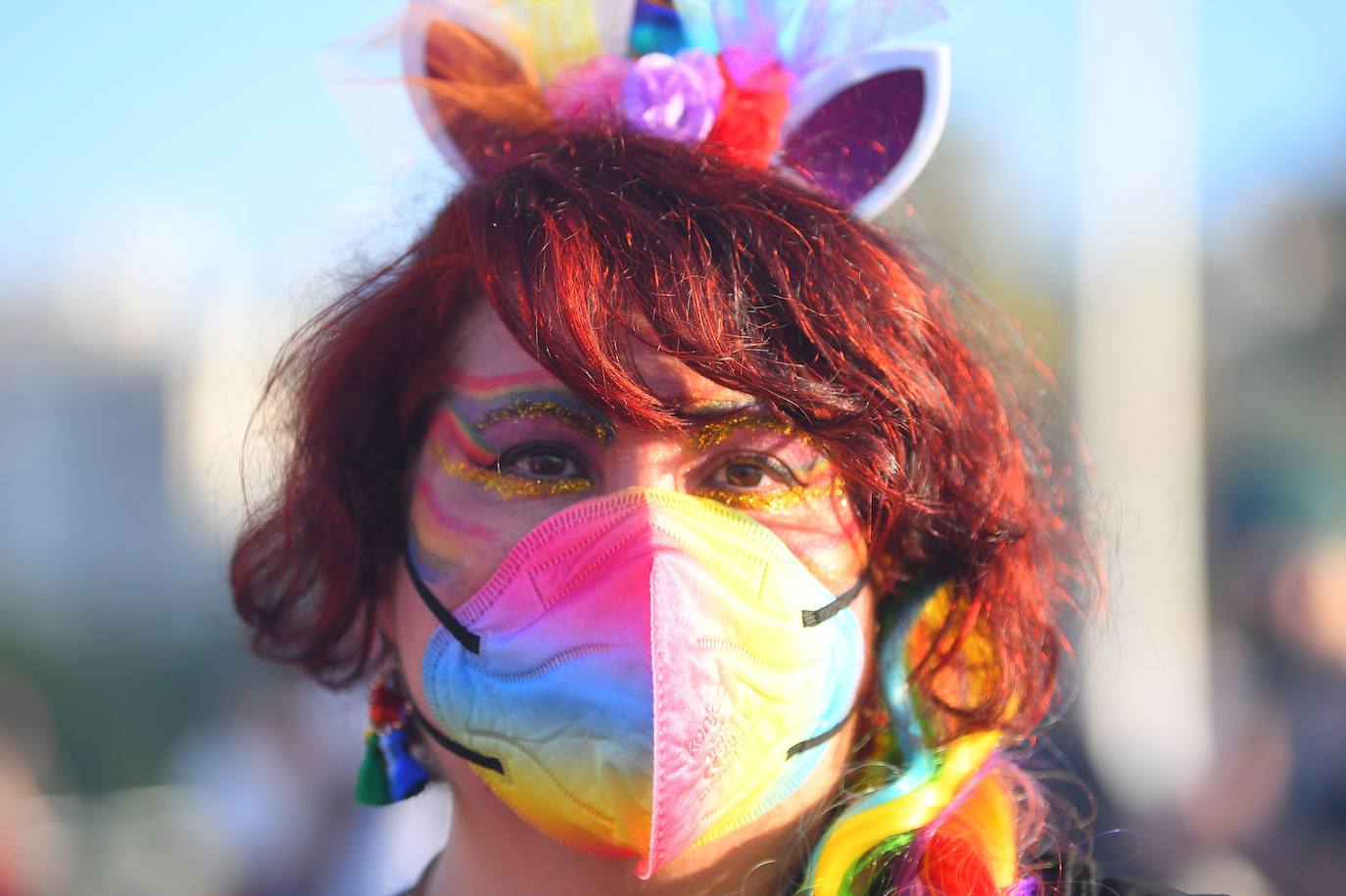 Marcha del Día de Orgullo 2021 en Valencia. 