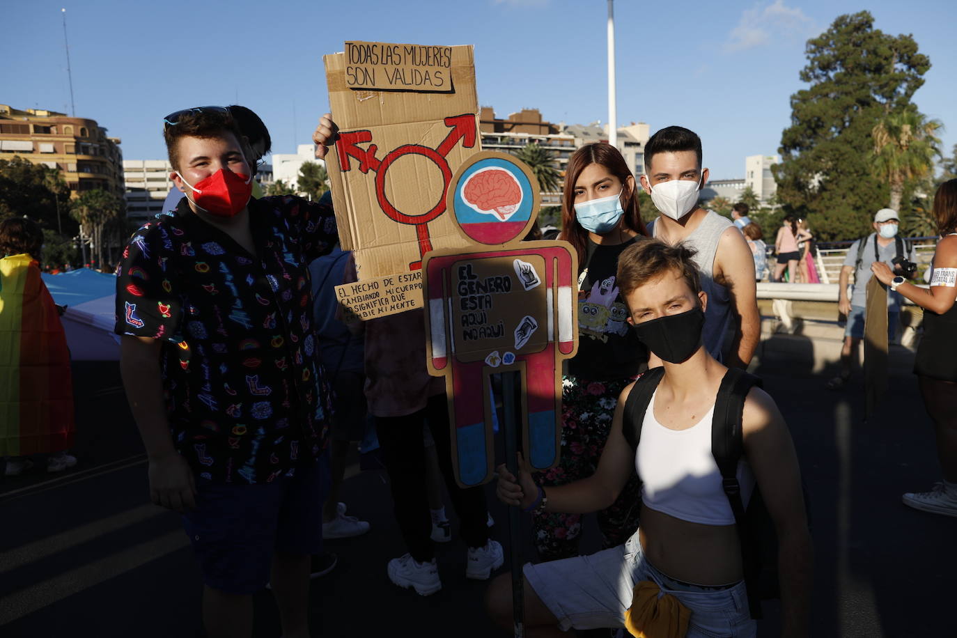 Marcha del Día de Orgullo 2021 en Valencia. 