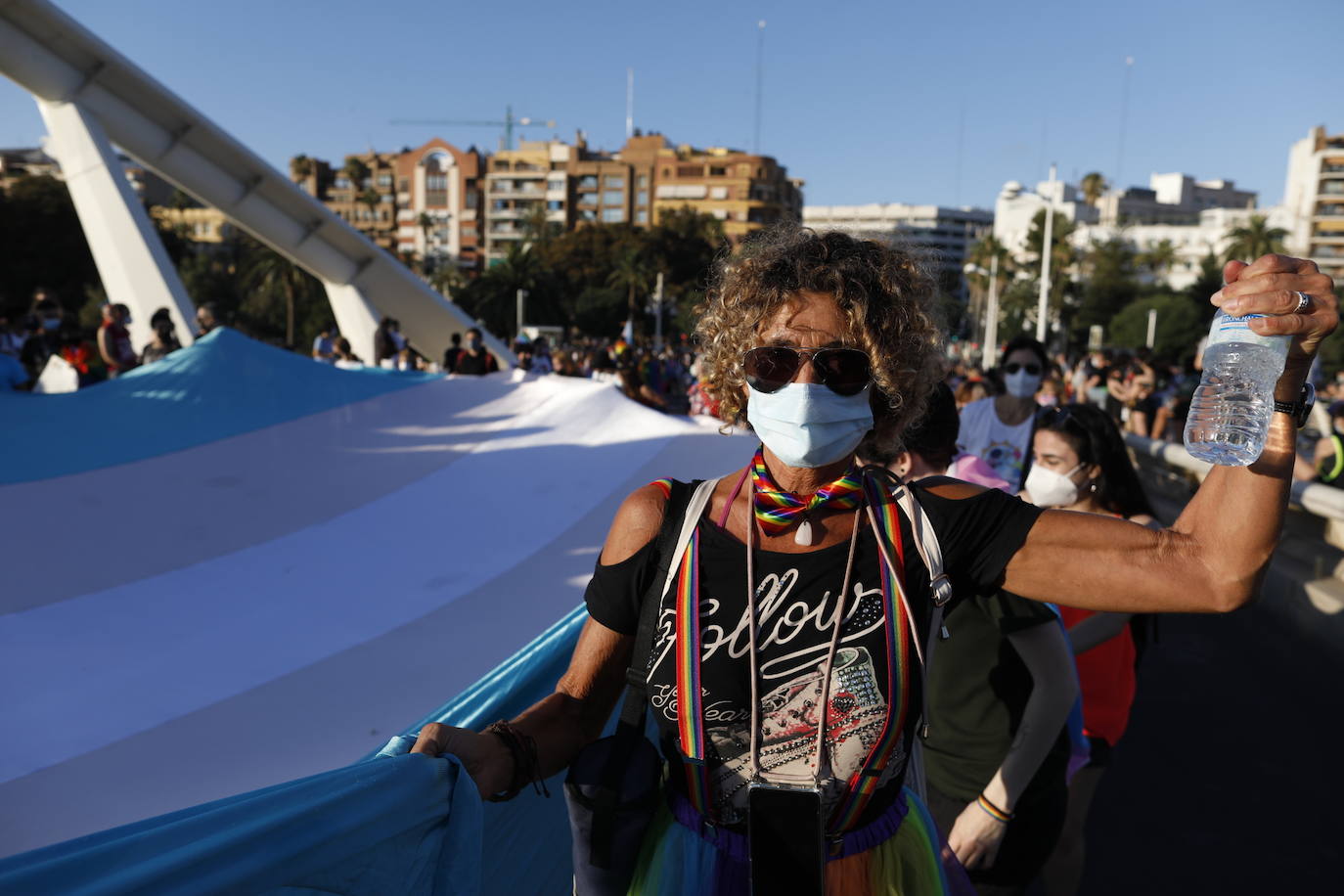 Marcha del Día de Orgullo 2021 en Valencia. 