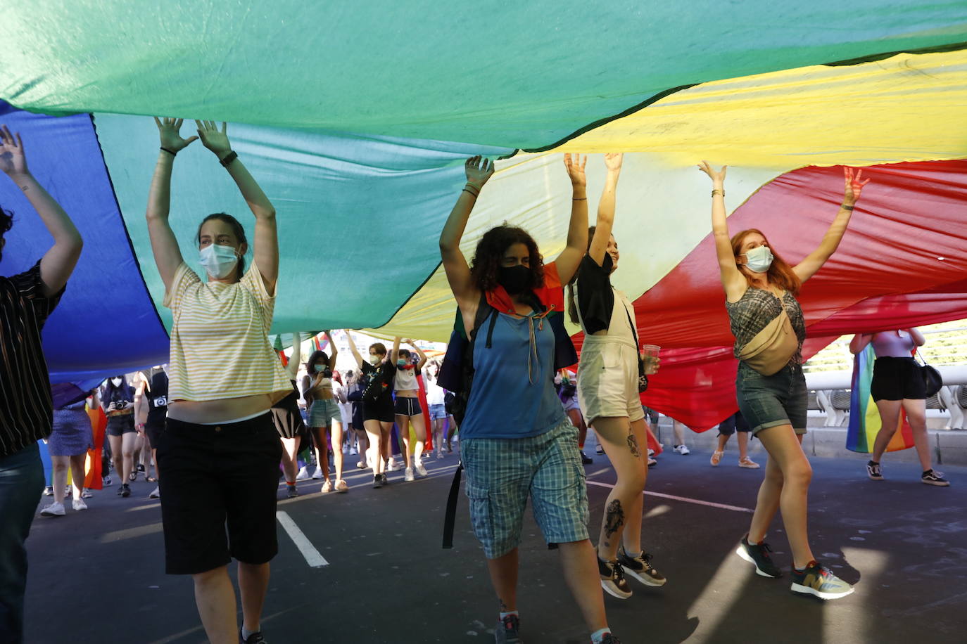 Marcha del Día de Orgullo 2021 en Valencia. 