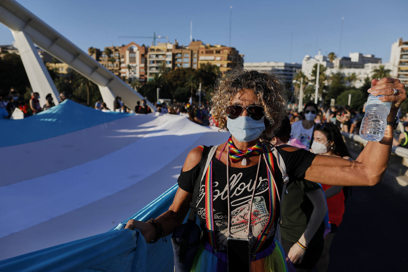 Marcha del Día de Orgullo 2021 en Valencia. 