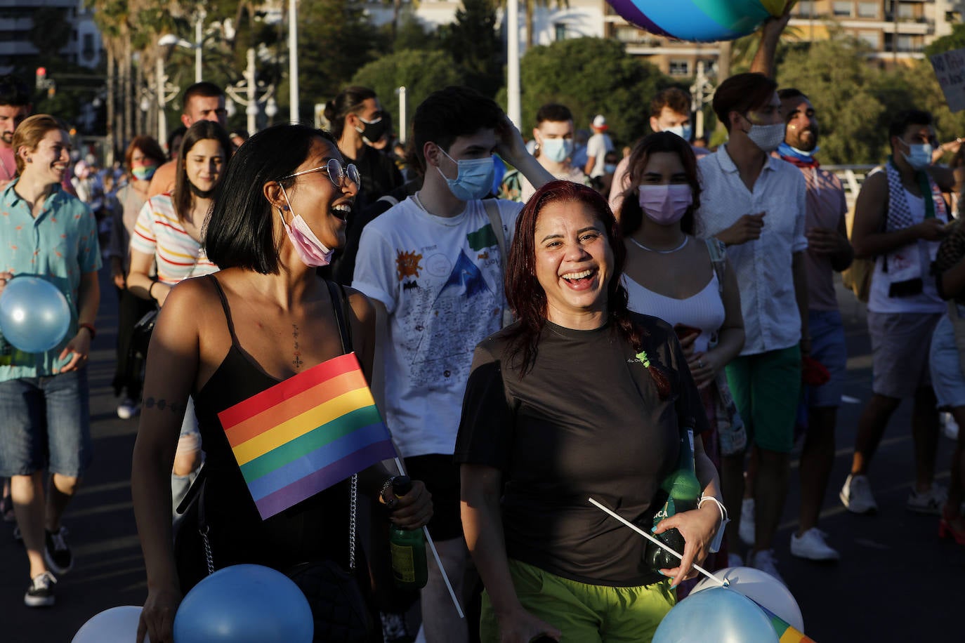 Marcha del Día de Orgullo 2021 en Valencia. 