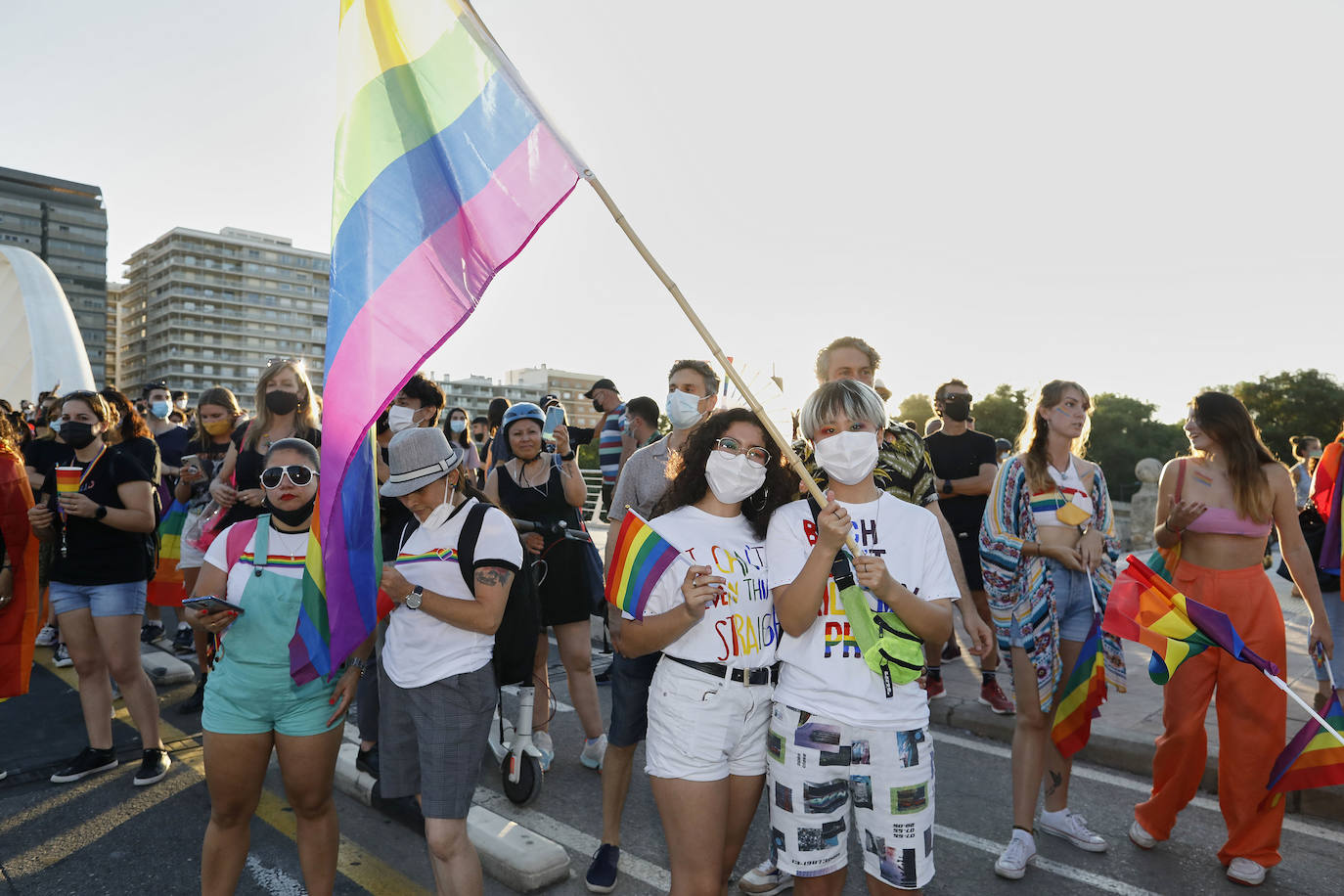 Marcha del Día de Orgullo 2021 en Valencia. 