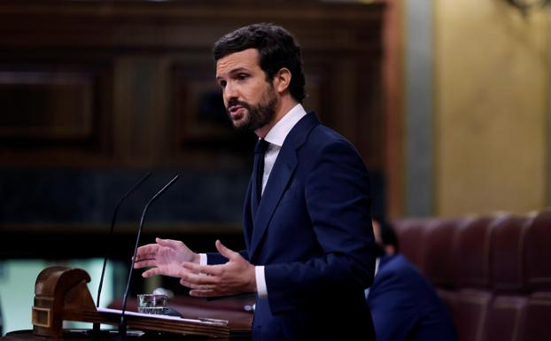 Casado interviene este martes en el Congreso. 