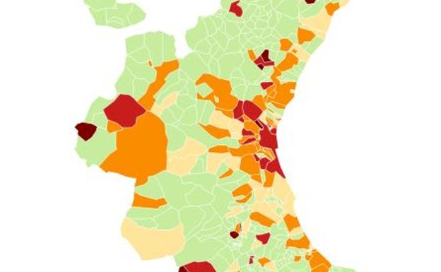 La incidencia acumulada en la Comunitat Valenciana sube otros 23 puntos, se sitúa en 120,97 y pone en riesgo la desescalada