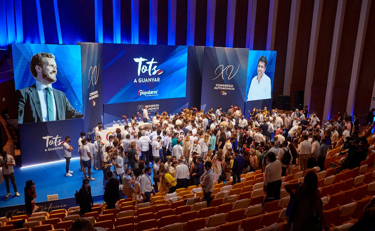 La clausura del congreso en el Palau de Les Arts. 