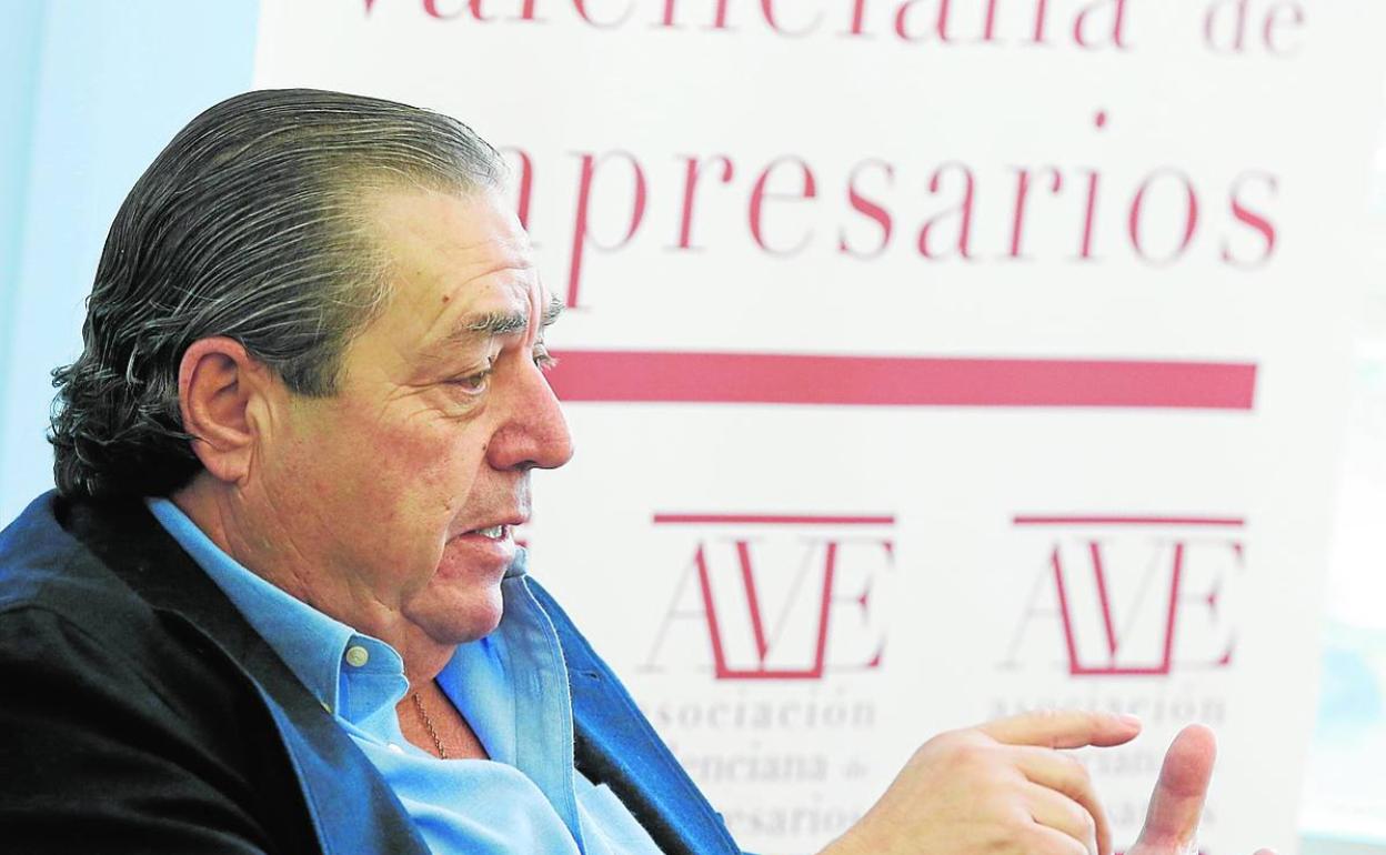 El presidente de AVE, Vicente Boluda, durante una entrevista. 