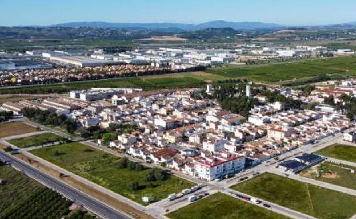 Imagen aérea de Loriguilla. 