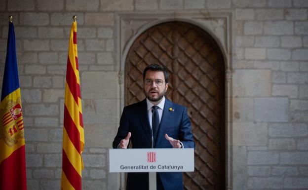 El presidente de la Generalitat, Pere Aragonès. 