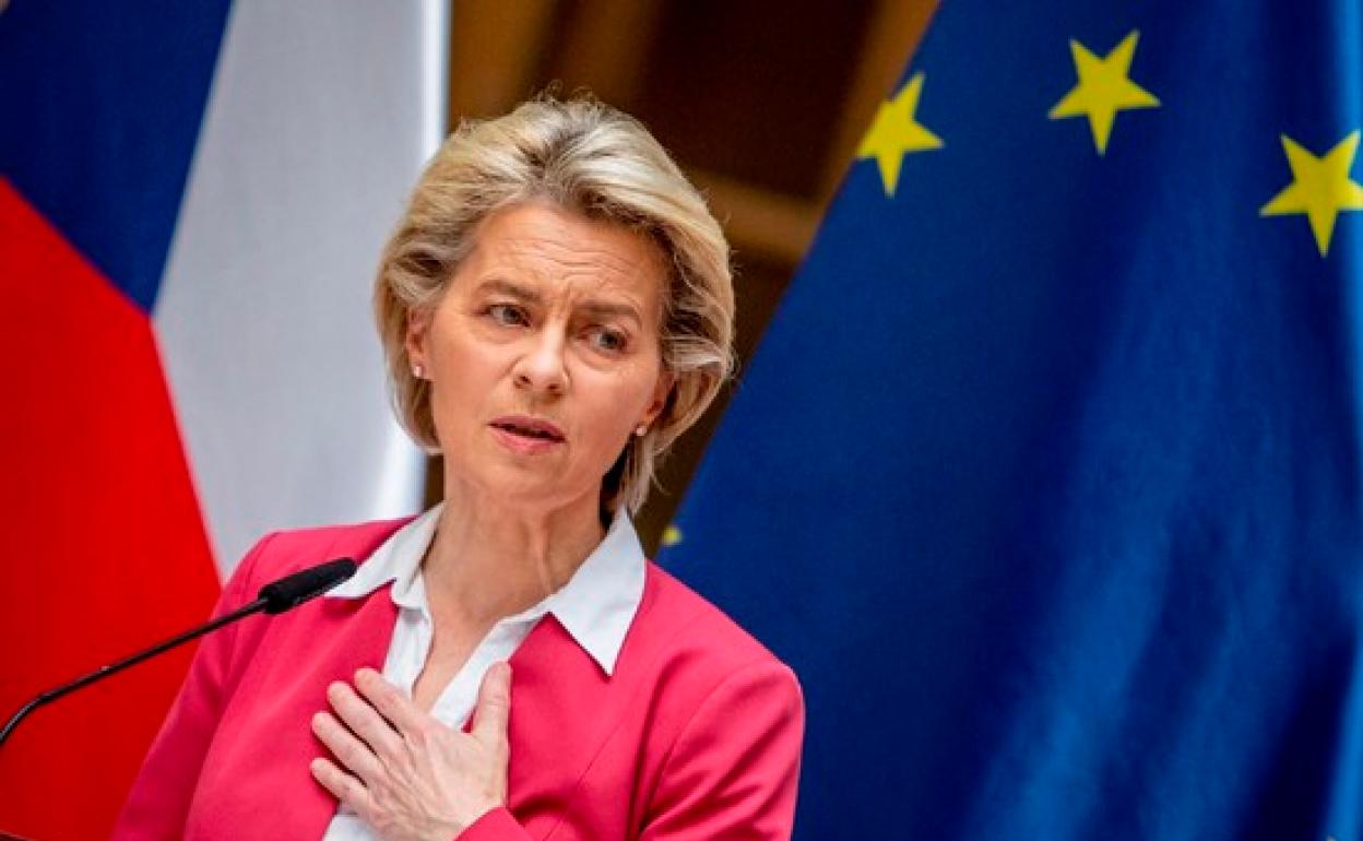 Ursula Von Der Leyen en una conferencia de prensa el pasado día 19 de julio. 