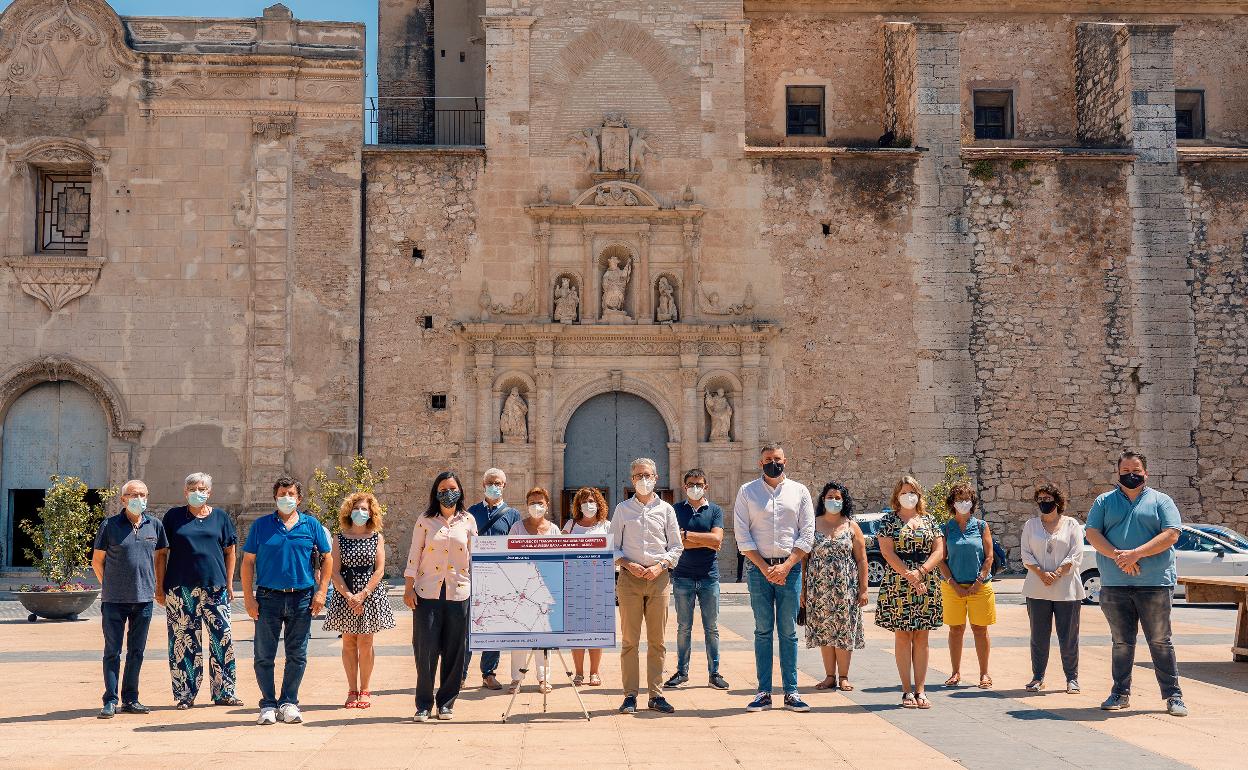 Presentación de la nueva red de transporte de La Ribera. 