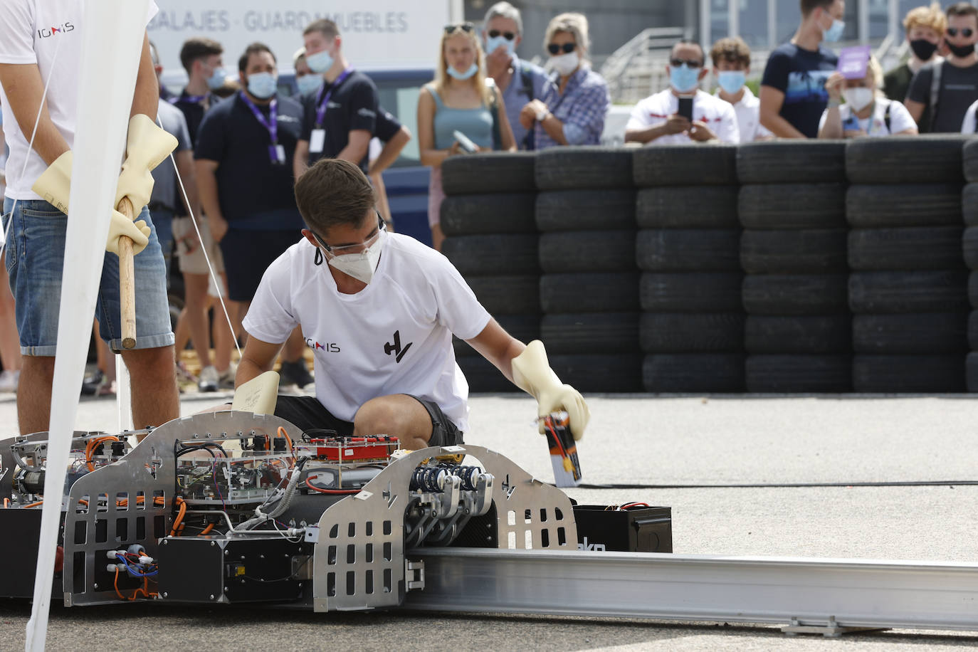 Un modelo del Hyperloop en Valencia. 