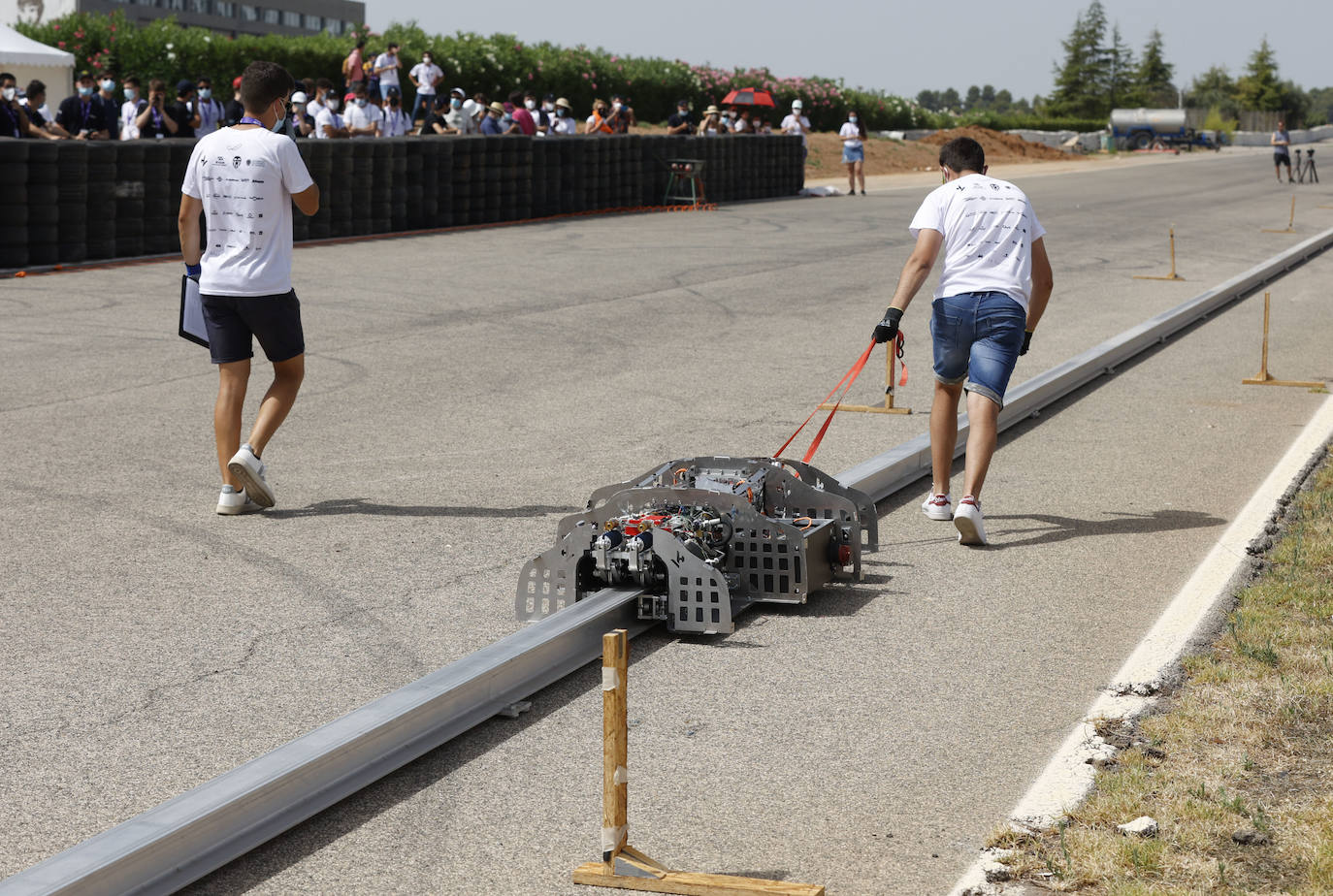 Un modelo del Hyperloop en Valencia. 