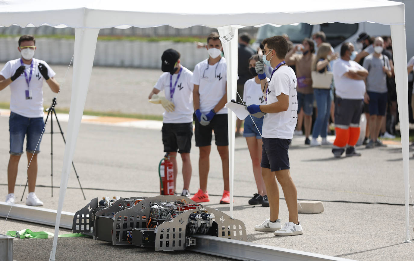 Un modelo del Hyperloop en Valencia. 