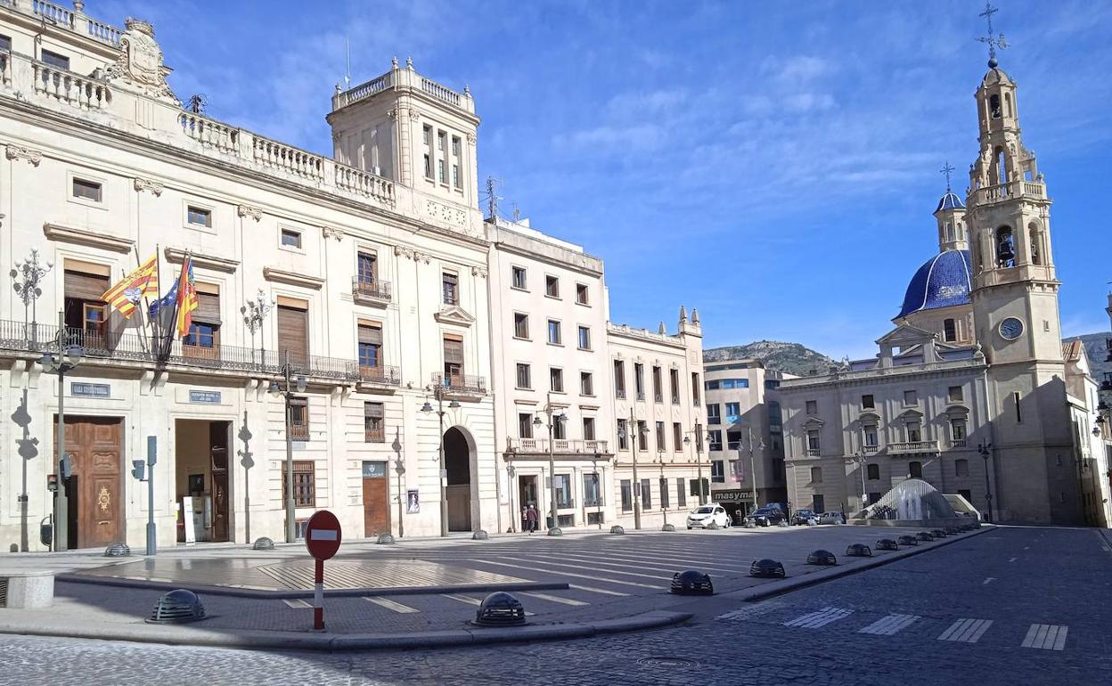 El centro de Alcoy podría ser una zona de bajas emisiones con inversión europea. 