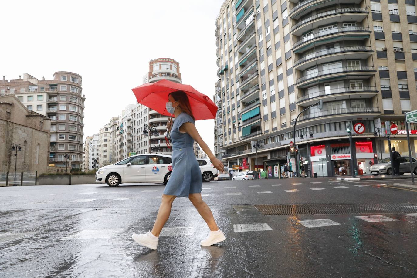 Lluvia en Valencia. 