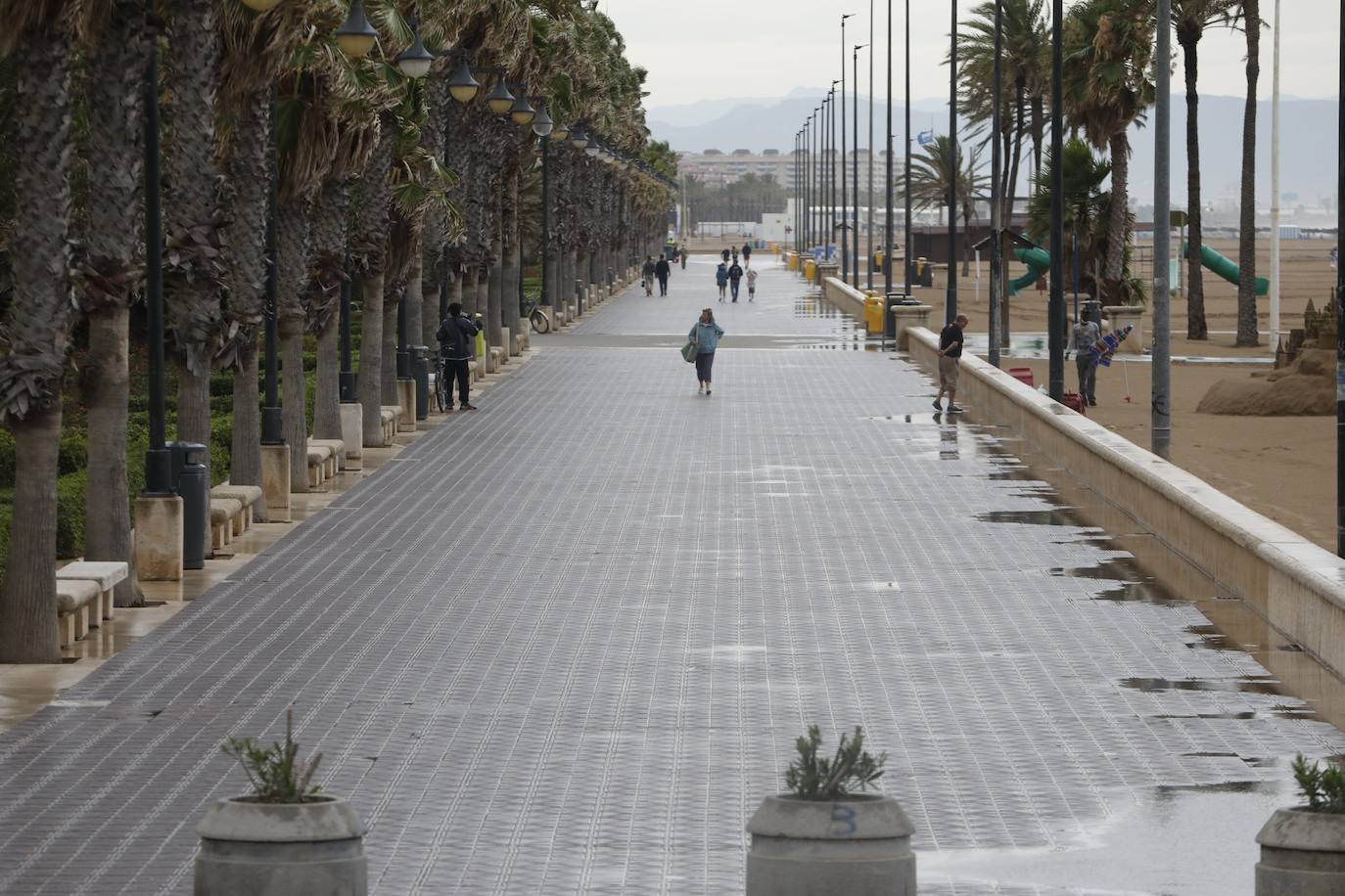 Lluvia en Valencia.