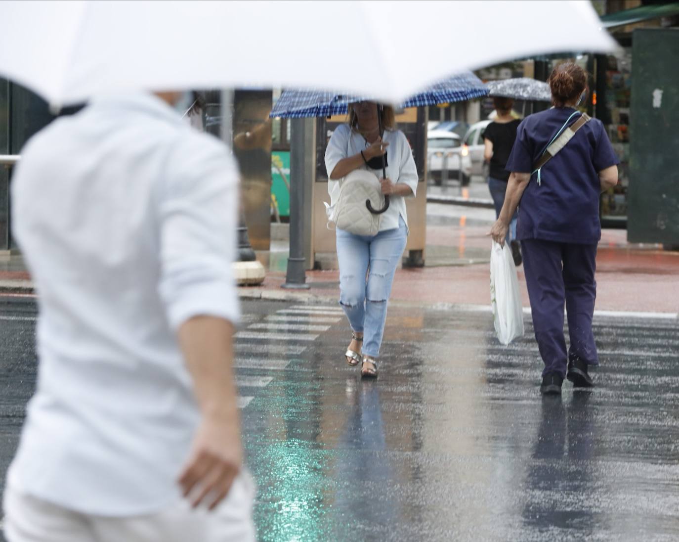 Lluvia en Valencia. 