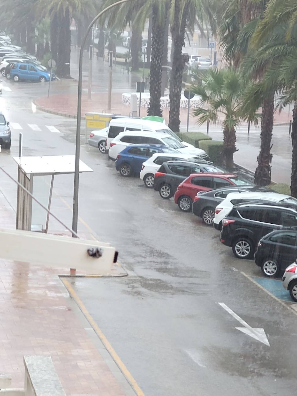 Lluvia en Tavernes de la Valldigna. 