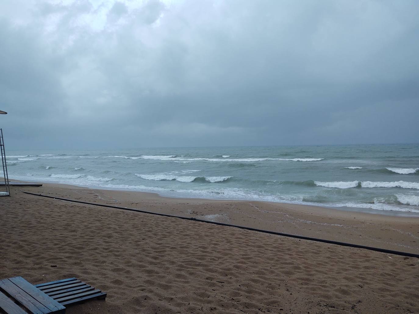 Lluvia en Tavernes de la Valldigna. 