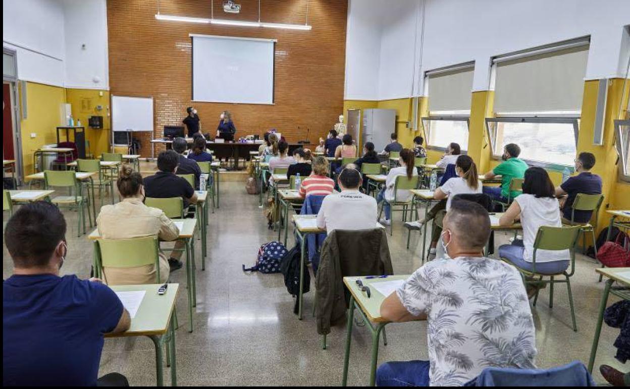 Oposiciones en Valencia el pasado mes de mayo. 