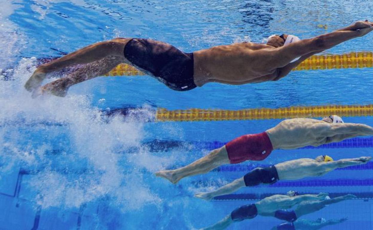 Una prueba de natación en Tokyo'20.