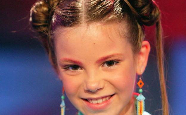 La cantante María Isabel, de pequeña. 